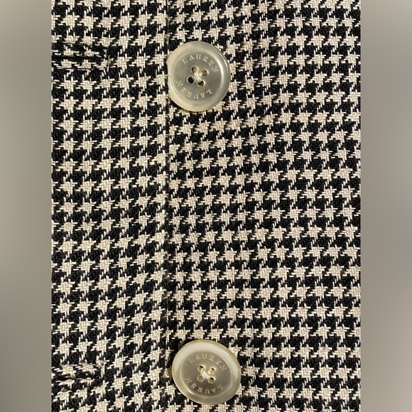 Lauren Ralph Lauren Herringbone Cropped Blazer Size 2 - Picture 5 of 6